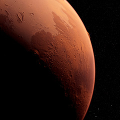 3d rendered illustration of the mars