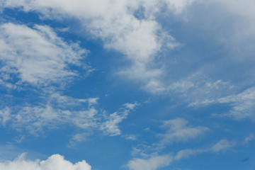 blue sky with clouds
