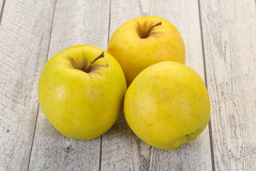 Yellow ripe apples