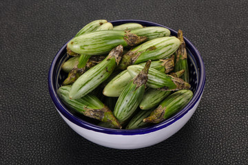 Green asian eggplant