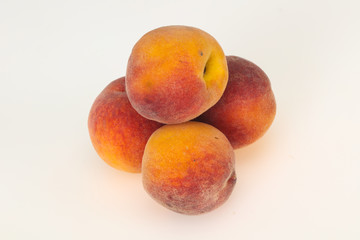 Sweet peach isolated on white
