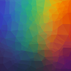 Obraz premium Abstract Geometric Rainbow Background of Triangles.
