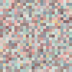Seamless Symmetric Pattern of Squares Retro Colors. Geometric Concept.