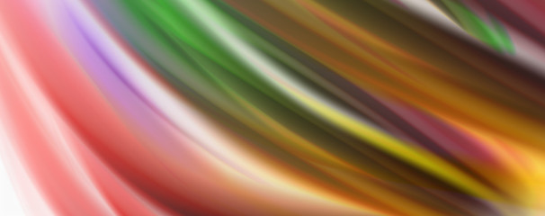 Naklejka premium Color flowing waves, liquid conceptual abstract background