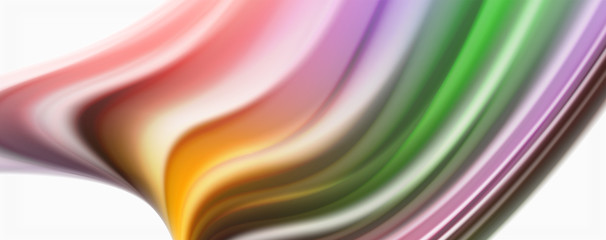 Fototapeta premium Color flowing waves, liquid conceptual abstract background