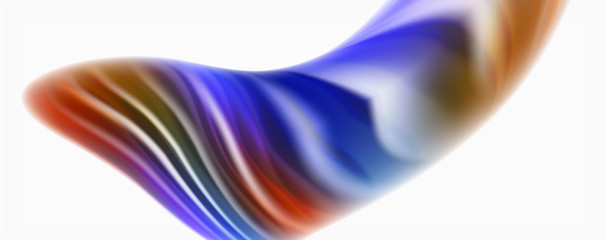 Glossy colorful liquid waves abstract background,, modern techno lines