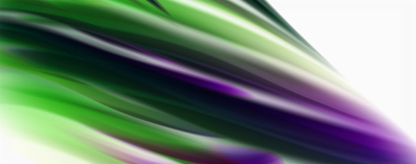 Color flowing waves, liquid conceptual abstract background