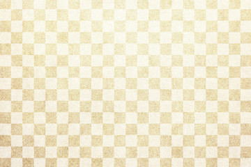 和紙 ベージュ 市松模様 背景 テクスチャ
