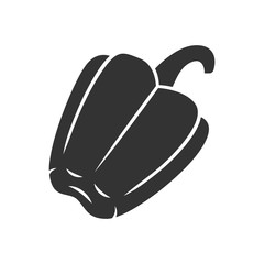 Bell pepper glyph icon