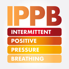 IPPB - Intermittent Positive Pressure breathing acronym, medical concept background