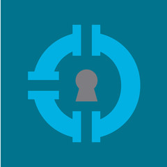 Obraz premium pipe key logo and abstract logo