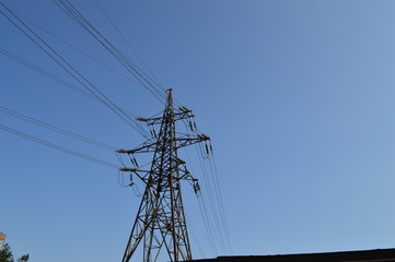 High voltage power supply line