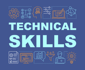 Technical skills word concepts banner