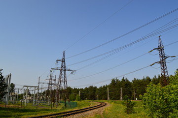 High voltage power supply line
