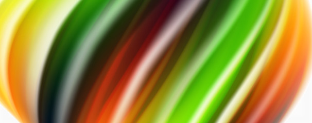 Modern Liquid color flow on white - colorful flow poster. Techno Wave Liquid shape in white color background. Design for your design project