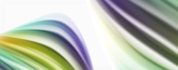 Color flowing waves, liquid conceptual abstract background