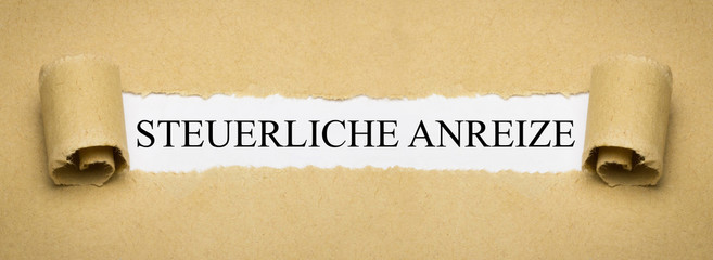 Steuerliche Anreize