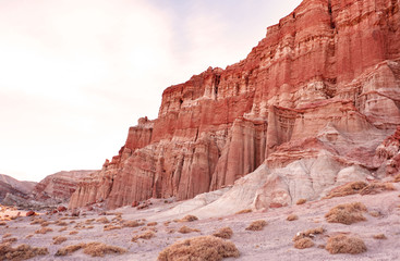 Incredible martian rocks at Red Rock Canyon State park. California, USA.