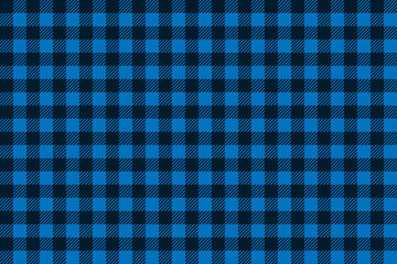 Blue black Lumberjack plaid seamless pattern