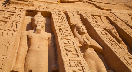 Templo de Hathor, Abu Simbel, Valle del Nilo, Egipto