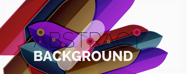 Fototapeta premium Geometric abstract background. Dynamic shapes composition