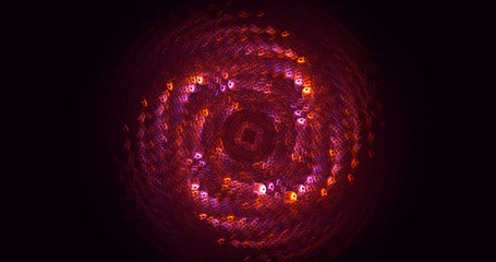 3D rendering abstract round light background