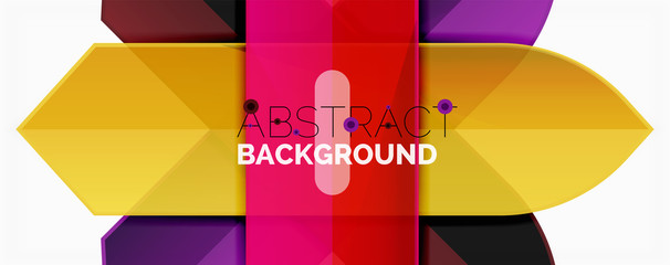 Color lines, modern geometric abstract background. Minimalistic design, creative concept, stripes with arrows and triangle shapes