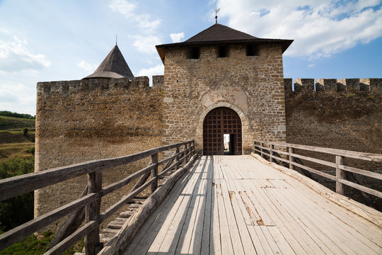  Main gateway to Khotyn Fortress in Ukraine