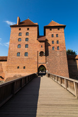 Malbork Castle is famous landmark of Poland outdoor