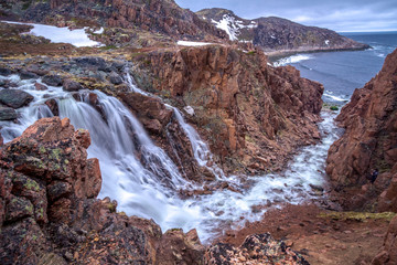 Teriberka, The North of Russia, northern waterfalls