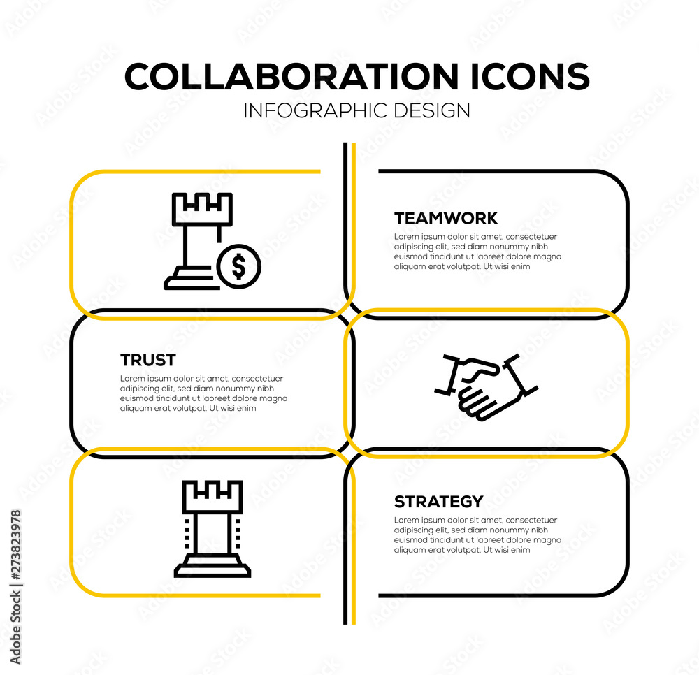 Sticker COLLABORATION ICON SET