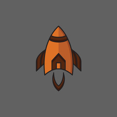  rocket estate logo modern and abstract logo