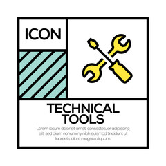 TECHNICAL TOOLS ICON CONCEPT