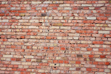 Obraz premium Texture of urban old bricks walls, stone structure closeup background