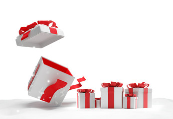 christmas presents 3d-illustration