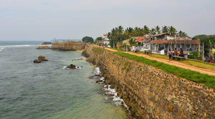Fototapeta na wymiar Ancient Galle Fort in Sri Lanka