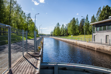 Canal on a Sunny summer day
