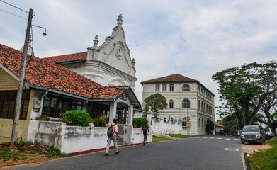 Fototapeta na wymiar Old building in Galle, Sri Lanka