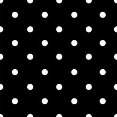 Vector seamless polka dot pattern design