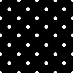 Vector seamless polka dot pattern design