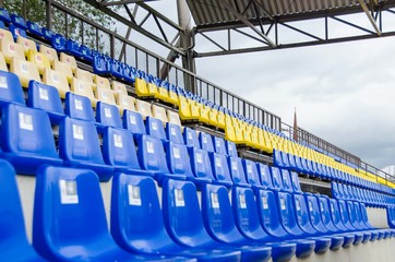 Fototapeta premium empty seats at stadium