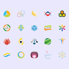 small icon logo and abstract logo