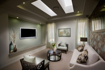 Living room interior design of a modern house