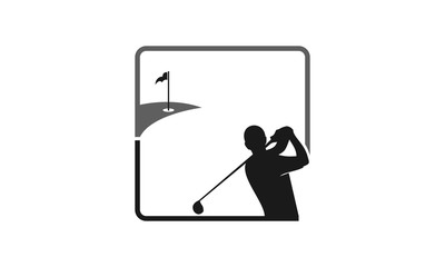 Golf icon logo