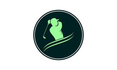 Golf silhouette icon