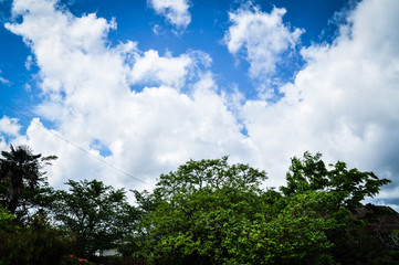 Blue sky and white cloud, Ichihara, Chiba, Japan