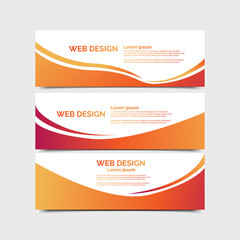 abstract vector banner.modern template design for web