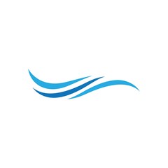 Fototapeta na wymiar Water wave Logo