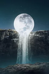 Fototapete Rund Fantasy moon © Kirill