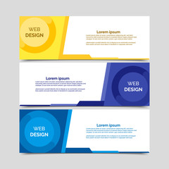 abstract vector banner.modern template design for web